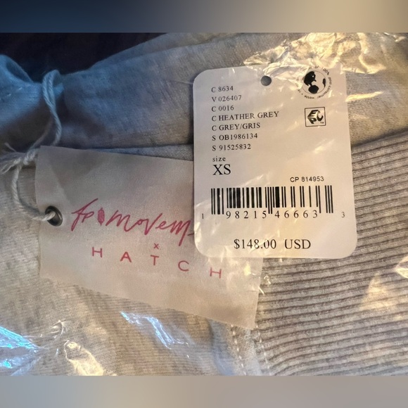 FP Movement x Hatch Warm Up Jumpsuit Heather Grey Size XS, SM, XL $148Retail NWT - Picture 5 of 6